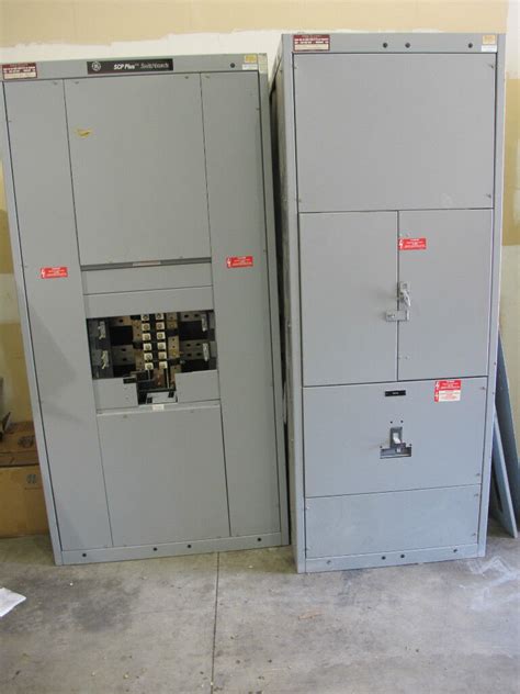 Ge Scp 2 Sect Pnlbd Sgha36at0600 Main 277480v 3ph 4w Wct Cabinet