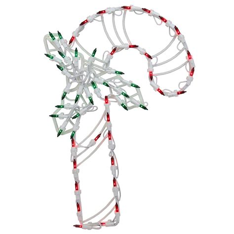 Northlight 18 In Led Lighted Candy Cane Christmas Window