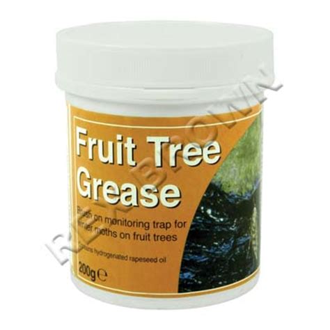 A band of fruit tree grease (which is extremely sticky) around the trunk of the tree above grass and weed height either deters or traps them fruit tree grease also catches in earwigs in spring and summer and prevent ants from farming and protecting aphids and scale insects. Vitax Fruit Tree Grease 200gm - Wholesalers of Hardware ...