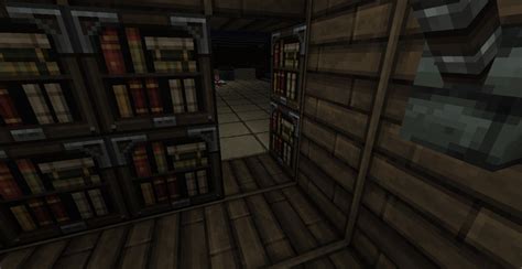 Piston Bookshelf Door Minecraft Project