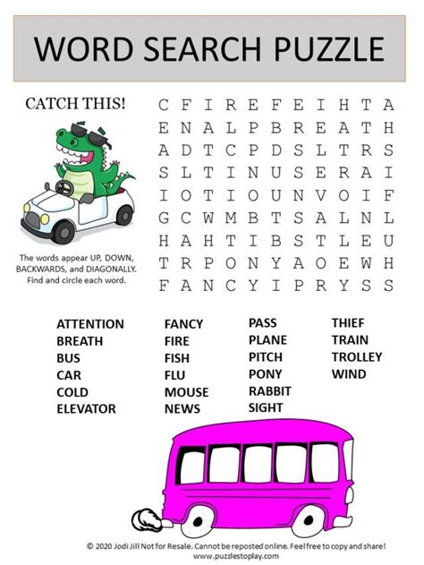 Free Word Search Puzzles Free Printable Puzzles Word Puzzles