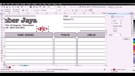 Hal yang umum dilakukan untuk membuat numerator adalah secara manual, yaitu operator membuat numerator satu persatu dengan mesin. cara print nomorator nota dari excel dan coreldraw - YouTube