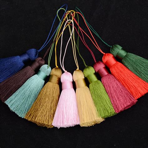Buy 5pcslot Multicolors Silk Tassels Silky Jewelry Tassels 7cm Handmade Tassel