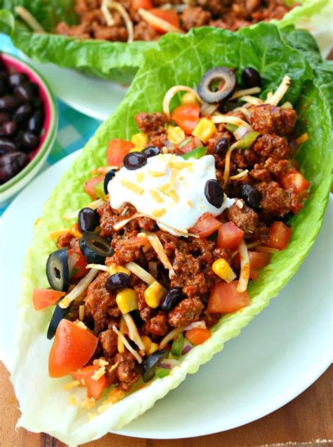 Turkey Taco Lettuce Wraps The Cozy Cook