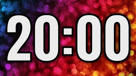 Allows you to countdown time from 20 min to zero. 20 MINUTE TIMER ⏲️ - YouTube