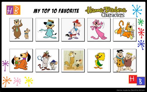 My Top 10 Favorite Hanna Barbera Characters By Bart Toons On Deviantart