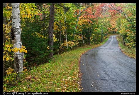 Picturephoto Rural Road In Autumn White Mountain National Forest