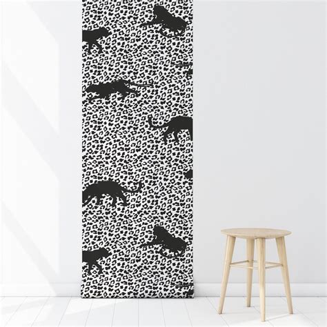 Leopard Peel And Stick Wallpaper Tiger Removable Wallpaper Etsy