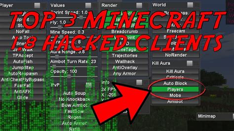 We are here for you. TOP 3 MINECRAFT 1.8 HACKED CLIENTS [WITH FREE DOWNLOAD ...