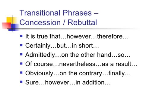 This, of course, means that if you've made it this far, one of the final steps is to write a killer conclusion. don't forget, though, that essay writing doesn't end with the basic drafting of your essay. Concession and Rebuttal -- OSPI