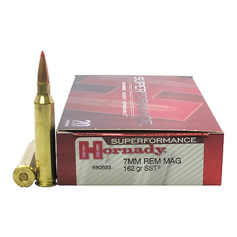 Hornady Superformance 7mm Remington Magnum 162 Grain Super Shock Tip