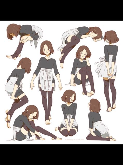 Anime Sitting Poses Poses Drawing Sitting Study Reference Anime Body Pose Manga Figure Anatomy
