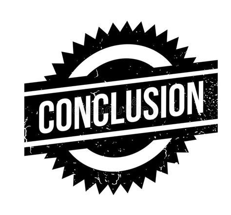 Conclusion Rubber Stamp Stock Vector Illustration Of Evaluated 102486795