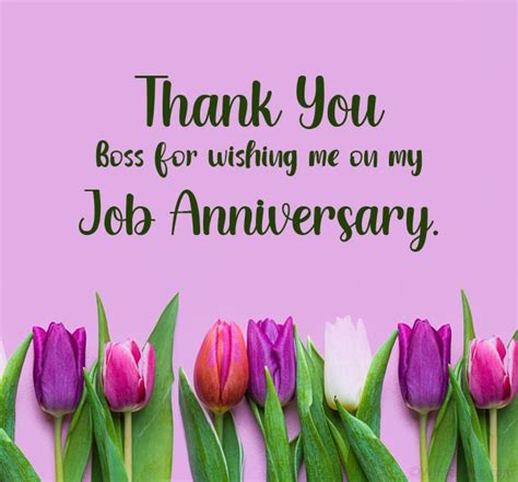 Work Anniversary Wishes Reply Thank You Messages