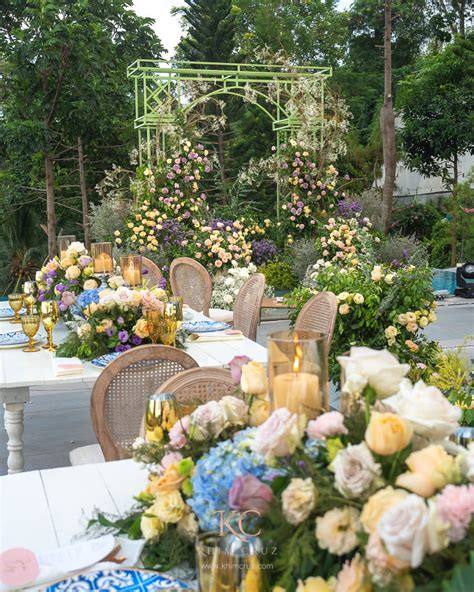 Garden Setup Intimate Wedding Of Gio Pam Khim Cruz Wedding And