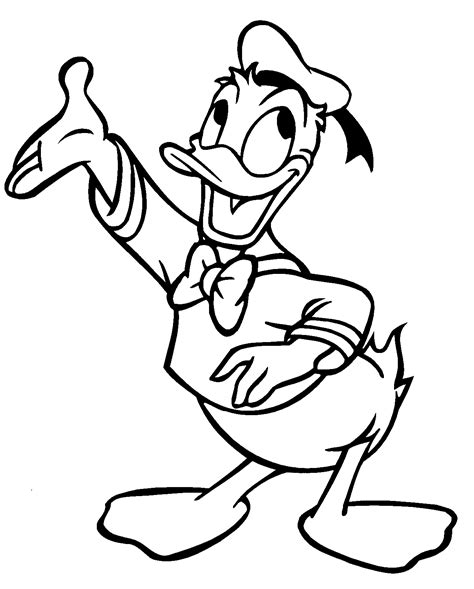 All of the coloring pages on scrapcoloring are actually drawn in svg, using inkscape. Free Printable Donald Duck Coloring Pages For Kids