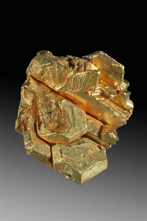 Octahedron Gold Cluster Natural Gold Crystal Specimen 9900