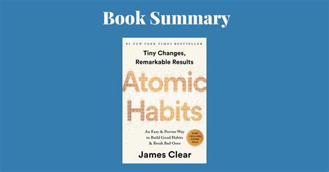 Atomic Habits Book Summary Create Good And Eliminate Bad Habits