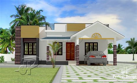 The designs are trendy and cost is high compared to single storey. 1087 Square Feet 3 Bedroom Modern Single Floor Home Design ...