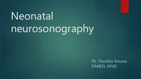 Neonatal Neurosonography