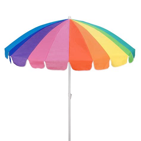 7 Ft Beach Umbrella Rainbow