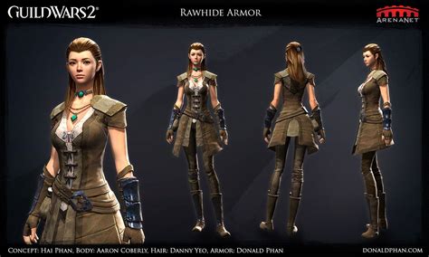 dondon-guild-wars-2-rawhide-armor | Character art, Guild wars, Guild wars 2