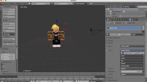 How To Render Your Roblox Character Into Blender How To Bend Your