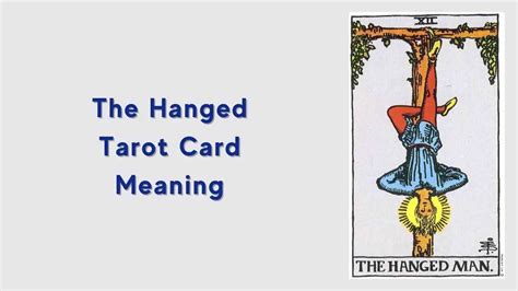 All About The Hanged Man Tarot Card The Hanged Man Tarot Card Meaning