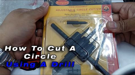 How To Cut A Circle Using A Drill Adjustable Circle Cutter Circle
