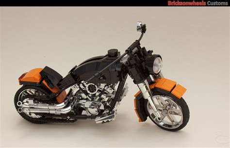 Pro Builder Rides Custom Bike Lego Technic Harley Davidson Fatboy