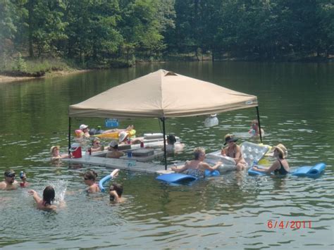 This Floating Bar Provides Shade A Floating Cooler And Lets You Bbq