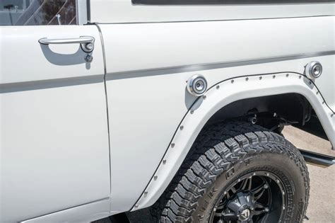 Modified 1967 Ford Bronco Tastefully Flaunts White Paint Job And Black