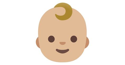 👶🏼 Bébé Peau Moyennement Claire Emoji