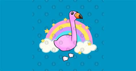 Cute Ride On Flamingo Roblox Sticker Teepublic