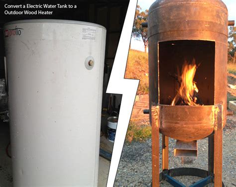 Diy Electric Water Tank To A Outdoor Wood Heater Shtf Prepping