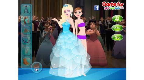 Disney Frozen Elsa And Anna Prom Dress Up Game 2014 Youtube