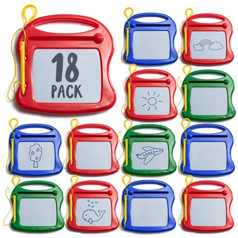 18 Pack Mini Doodle Pads For Kids Toy Magnetic Drawing Boards In Bulk