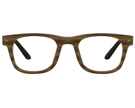 Wood Rectangle Eyeglasses 129058