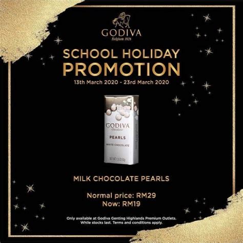 Be the first one to rate! 13-23 Mar 2020: Godiva Special Promotion at Genting ...