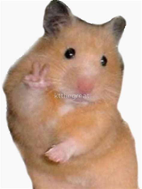 Peace Hamster Meme Sticker By Ktthegreat In 2020