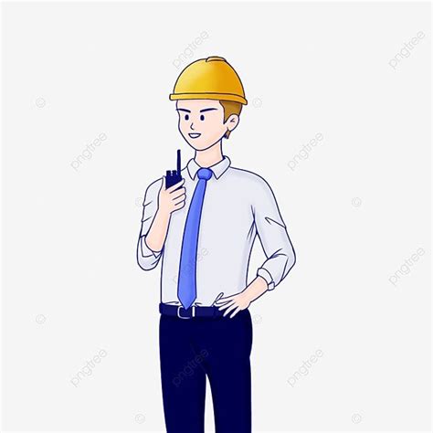 Construction Site Supervision Supervisor Cartoon Supervise Supervisor