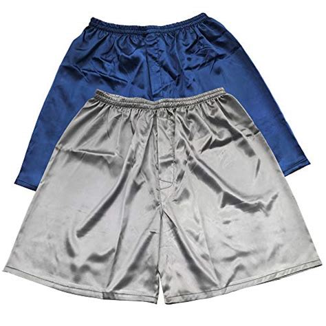 TONY CANDICE Men S Satin Boxers Shorts Combo Pack Underwear Blue