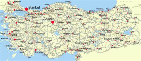 Turkey is a contiguous transcontinental country, situated in western asia and in southeastern europe and shares its border with 8 countries. Turkey Map - Turkey • mappery
