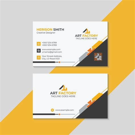 Professional Business Card Template 13336710 Vector Art At Vecteezy