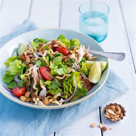 Crispy Noodle Chicken Salad With Hoisin Dressing Nadia Lim