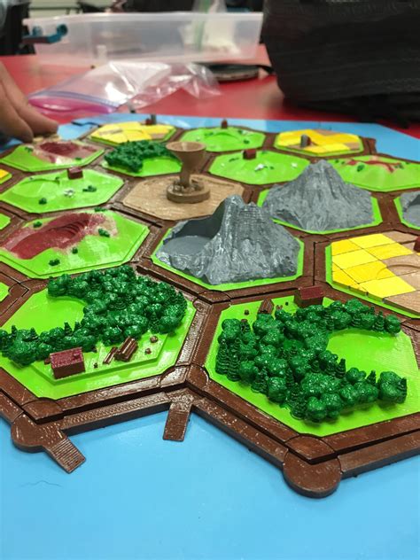 My Friend 3d Printed A Settlers Of Catan Board Gaming