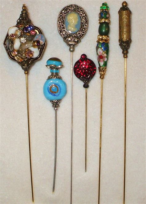 6 antique style victorian hat pins with vintage and antique etsy hat pins victorian hats
