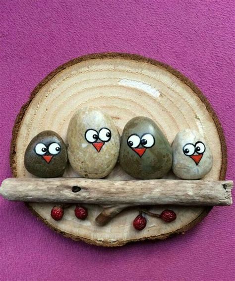 Einfache Idee Für Kinder Steine Bemalen Rock Crafts Rock Painting