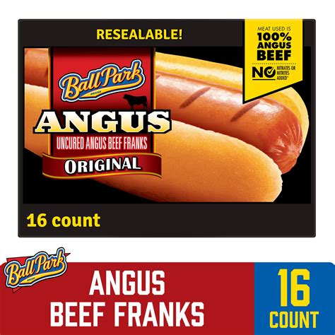 Ball Park Original Angus Beef Franks 16 Count