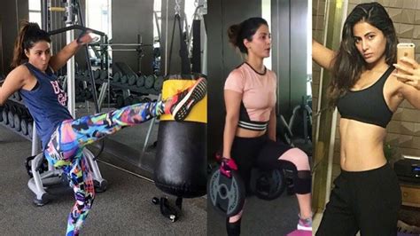 Hina Khans Hot Workout Pics Will Inspire You To Hit The Gym Iwmbuzz